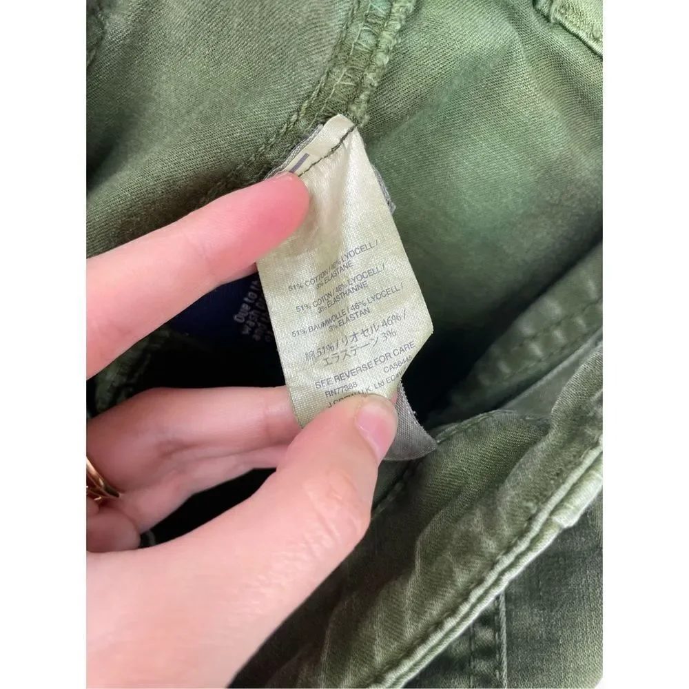 J.Crew Green Skinny Cargo Jeans Pants Size 25‎